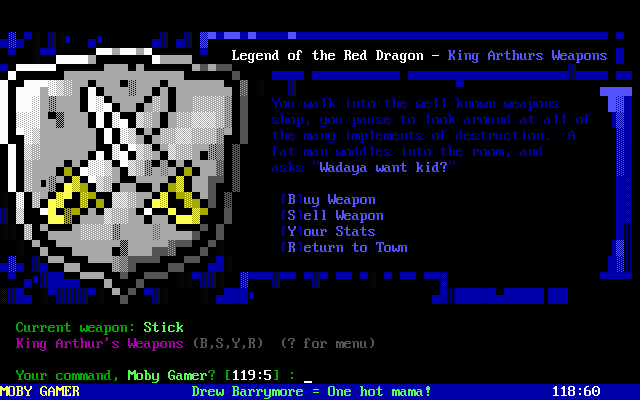 Legend of the Red Dragon, a classic ANSI BBS door game